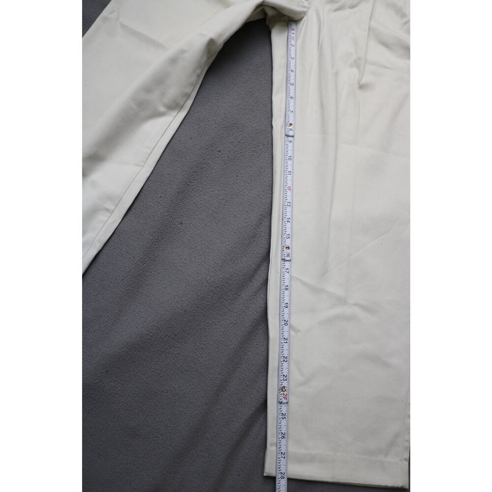 DOCKERS Pleated Khakis Men 32x30 Beige 100 Cotton Classic No Wrinkle Made In USA - Picture 9 of 15